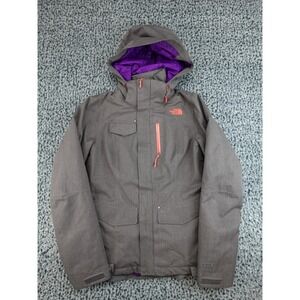 The North Face Gore-Tex Ski Jacket‎ Womens Medium Grey Thermoball Hooded